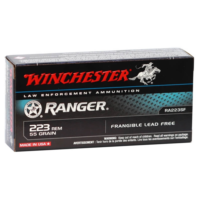 Winchester Ranger 223 Remington Ammo SinterFire 55 Grain Frangible
