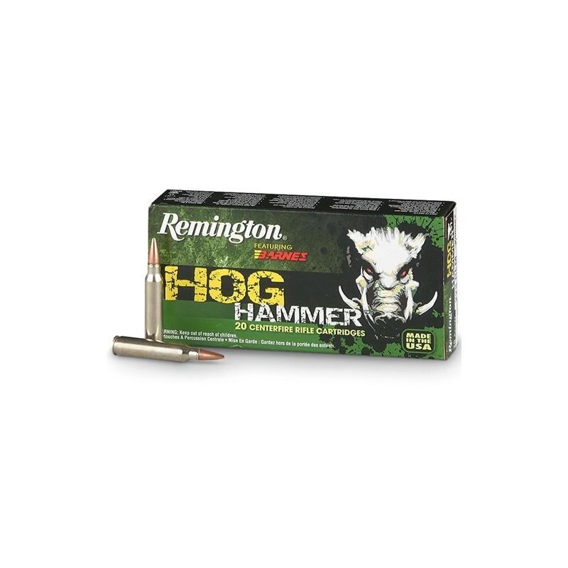 Remington Hog Hammer 300 AAC Blackout Ammo 130 Gr Barnes TSX HP