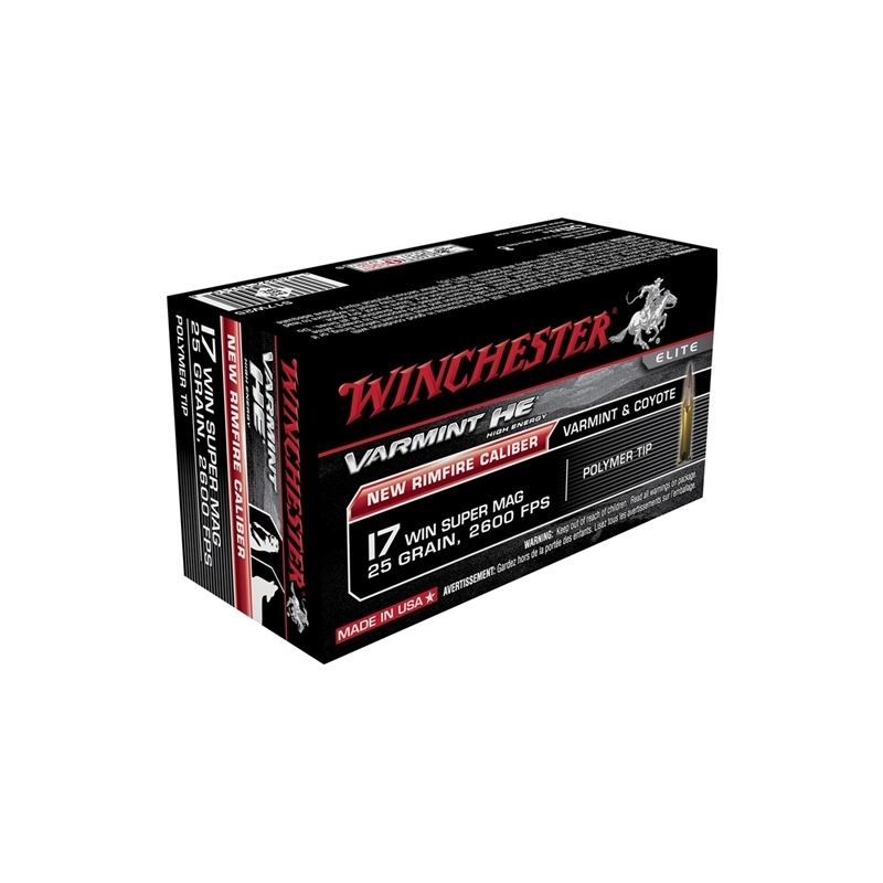 Winchester Varmint HE 17 WSM 25 Grain V-Max