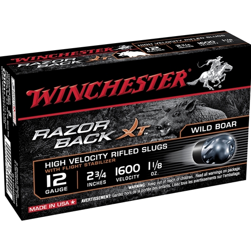 Winchester Razorback XT 12 Gauge 2-3/4" 1 oz Segmenting Slug