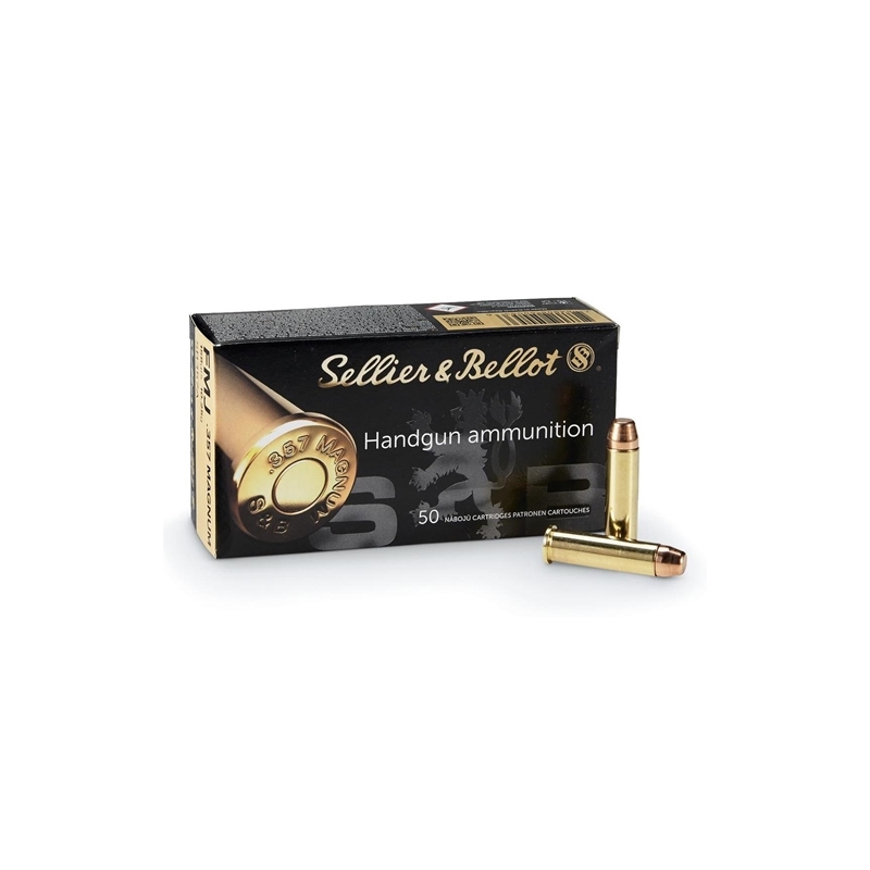 Sellier & Bellot 357 Magnum Ammo 158 Grain FMJ - Ammo Deals