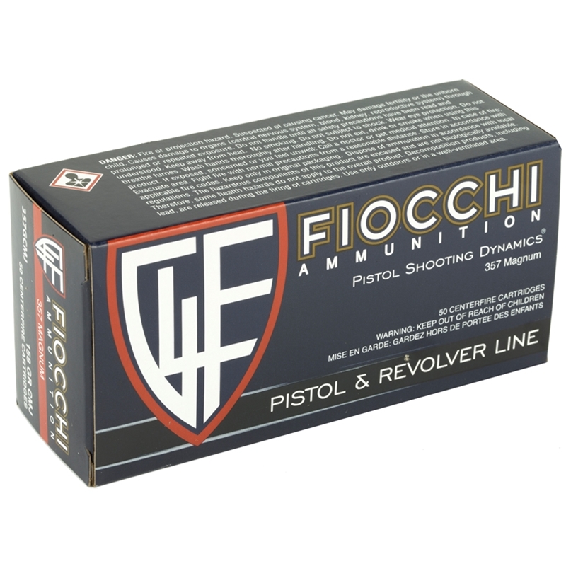 Fiocchi Shooting Dynamics 357 Magnum Ammo 158 Grain FMJ