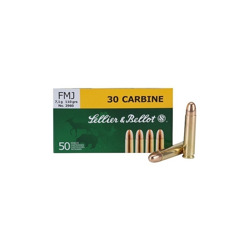 Sellier & Bellot 30 Carbine Ammo 110 Grain FMJ - Ammo Deals