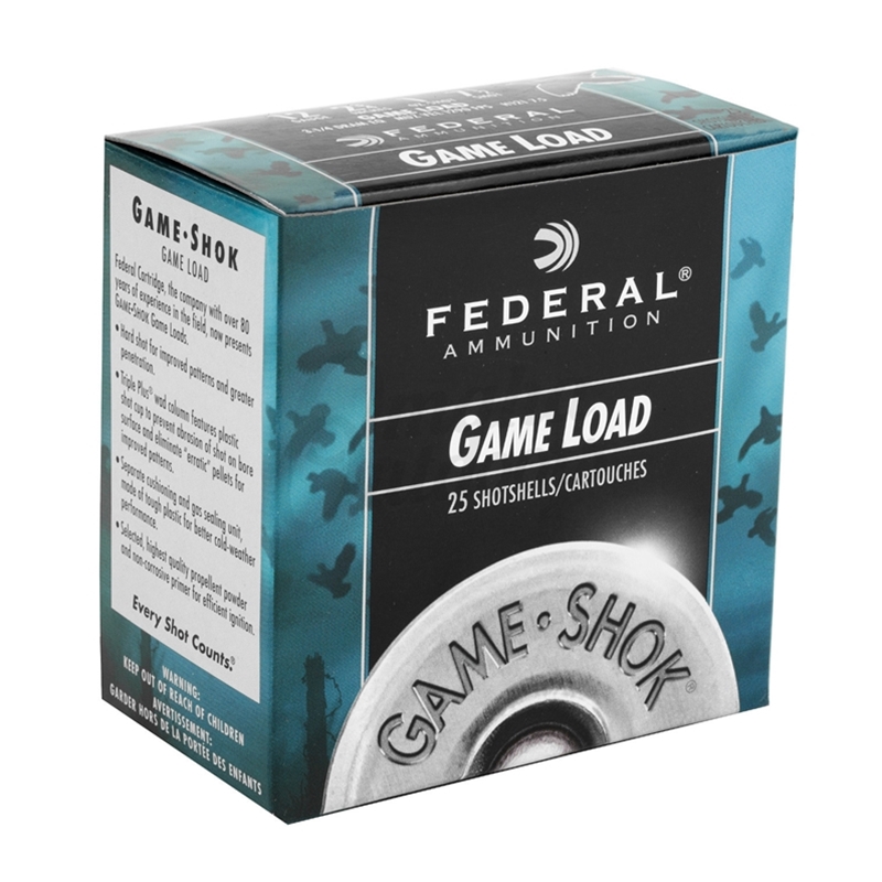 Federal Game-Shok Field Load Ammo 12 Ga 2-3/4" 1 oz #7-1/2 Shot