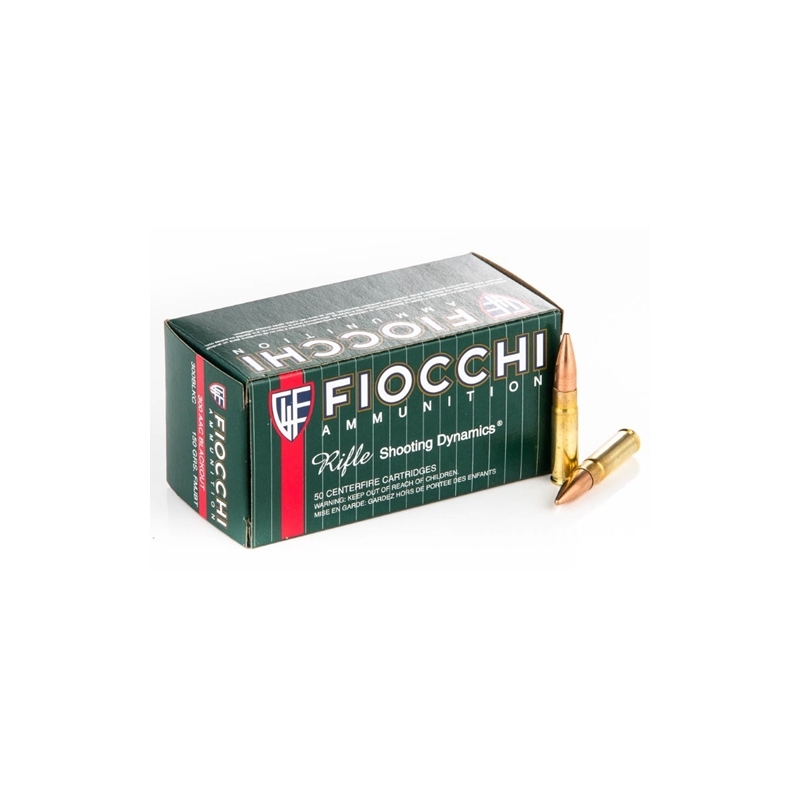Fiocchi Shooting Dynamics 300 AAC Blackout Ammo 150 Grain FMJ BT