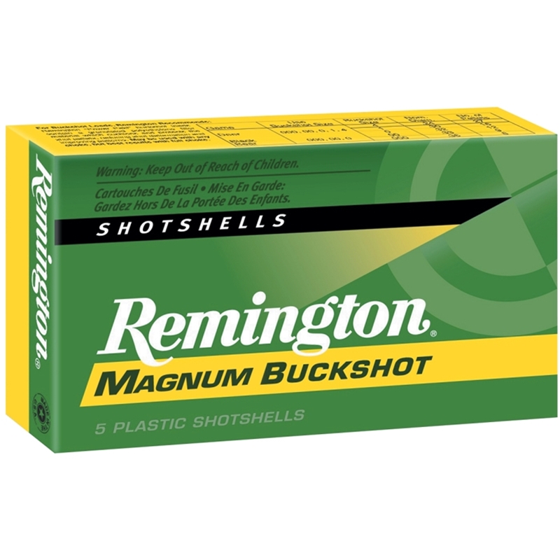 Remington Express Magnum 12 Gauge Ammo 2-3/4" 00 Buckshot 12 Plt