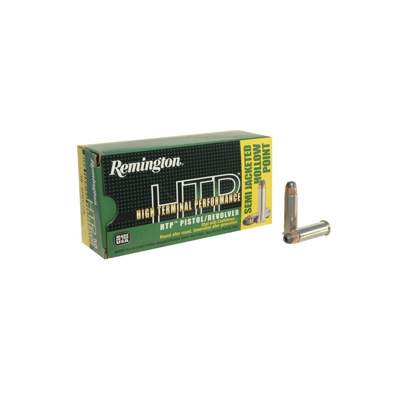 Remington HTP 38 Special Ammo +P 110 Grain Semi JHP