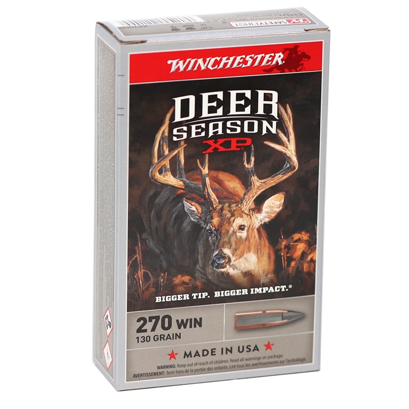 Winchester Deer Season XP 270 Winchester Ammo 130 Grain Extreme Point Polymer Tip - X270DS