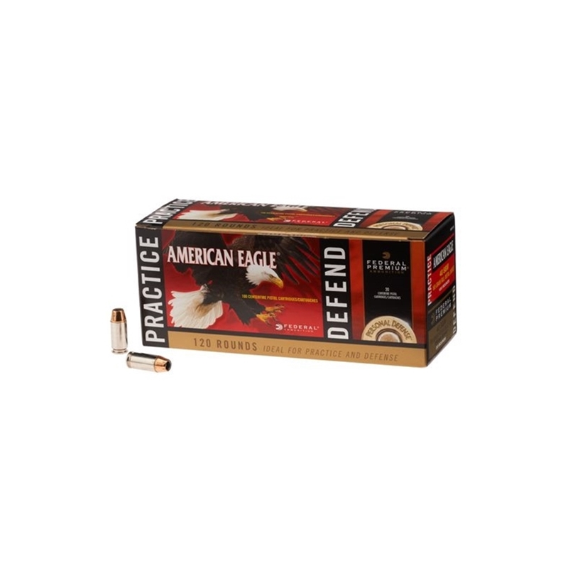 Federal American Eagle 40 S&W Ammo FMJ/ Hydra-Shok JHP Combo Pack