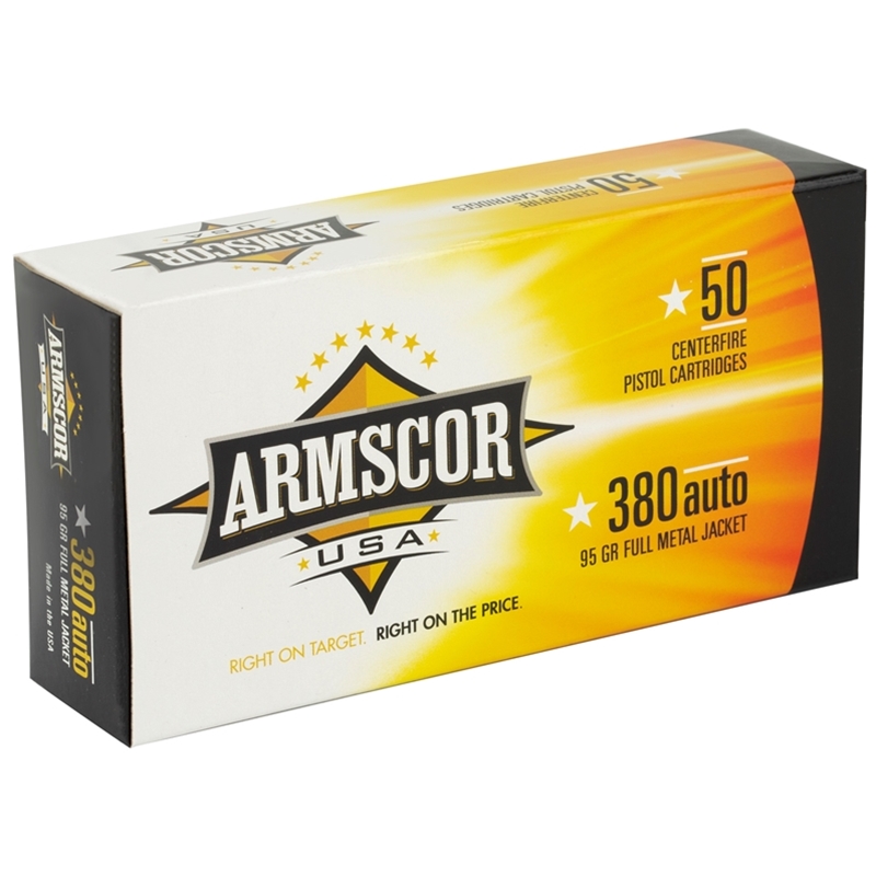 Armscor Usa 380 Acp Auto Ammo 95 Grain Full Metal Jacket