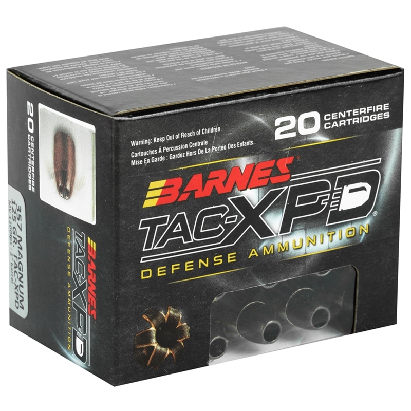 Barnes Tac Xpd 357 Magnum Ammo 125 Grain Tac Xp Hplf