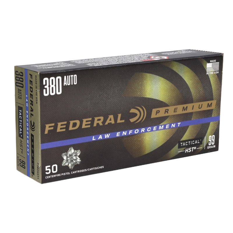 Federal Law Enforcement 380 ACP AUTO Ammo 99 Grain JHP