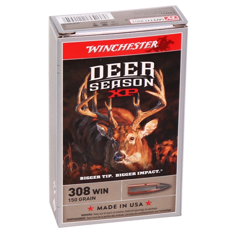 Winchester Deer Season XP 308 Winchester Ammo 150Gr Extreme Point ...