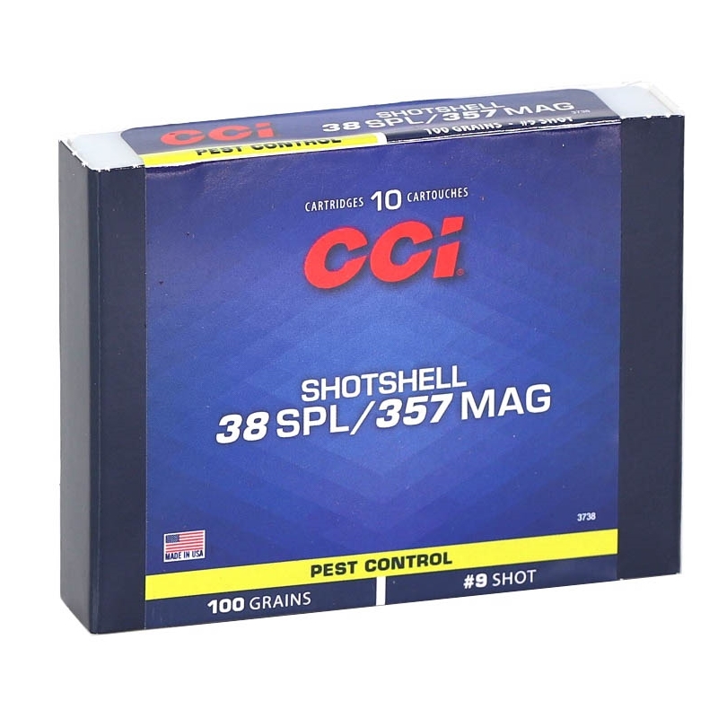 CCI Shotshell 357 Magnum/38 Special Ammo 100 Grain #9 Shot