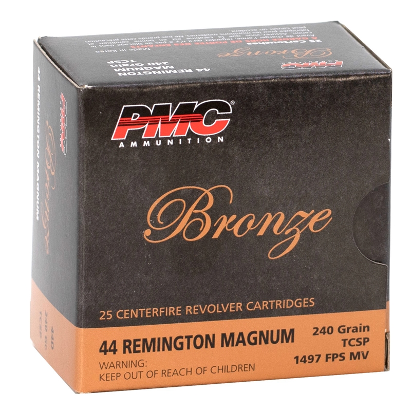 PMC Bronze 44 Remington Magnum Ammo 240 Grain Truncated Cone Soft
