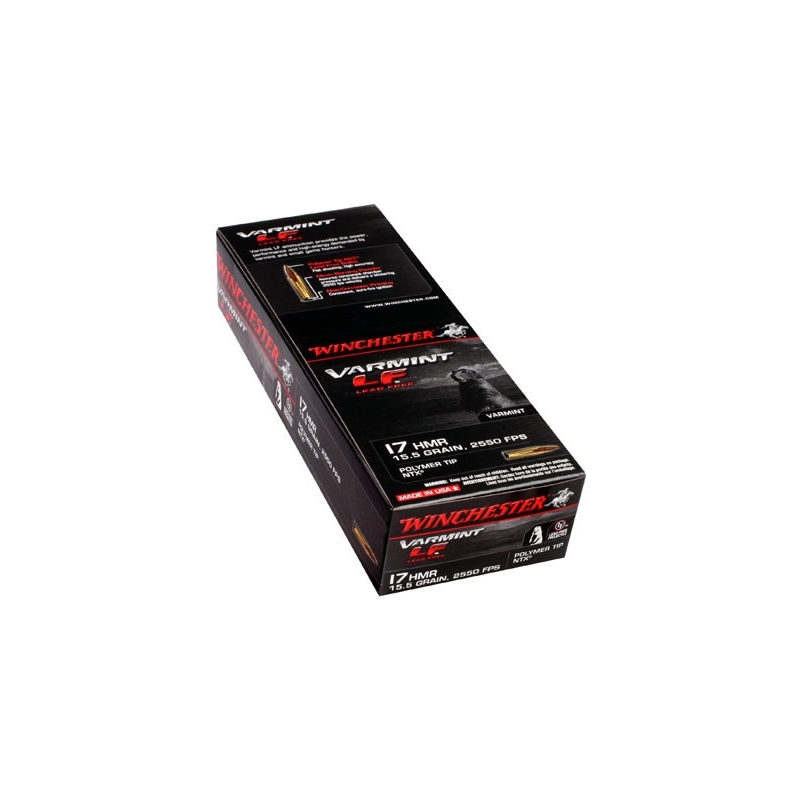 Winchester Varmint LF 17 HMR Ammo 15.5 Gr NTX Polymer Tip - Ammo Deals