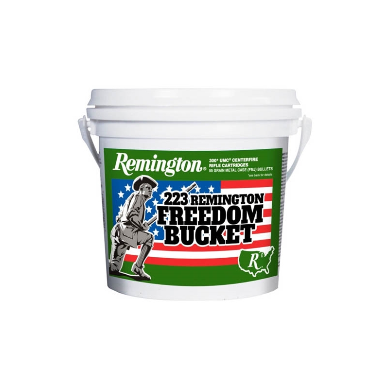 Remington UMC Freedom Bucket 223 Ammo 55 Grain Full Metal Jacket - L223R3BC