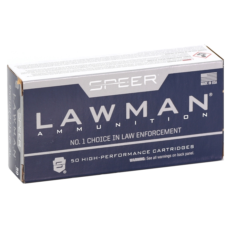 Speer Lawman 9mm Luger Ammo 115 Grain Total Metal Jacket