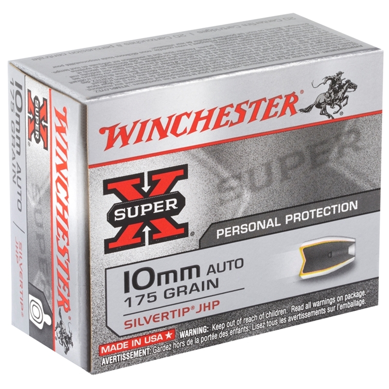 Winchester Super-X 10mm Ammo Auto 175 Grain SHP