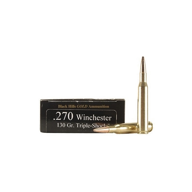 Black Hills Gold 270 Winchester Ammo 130 Grain Barnes TSX HPFBLF