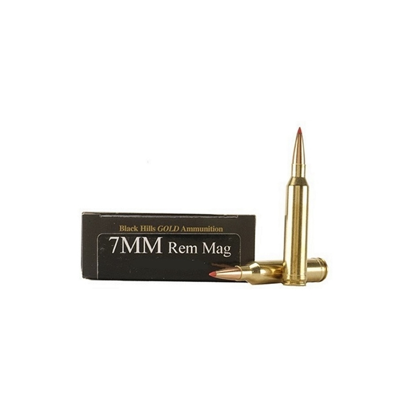Black Hills Gold 7mm Remington Mag Ammo 139 Grain Hornady GMX LF
