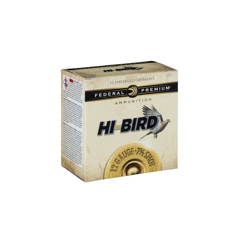 Federal Hi-Bird 12 Gauge Ammo 2-3/4” 1-1/4oz #7.5 Shot