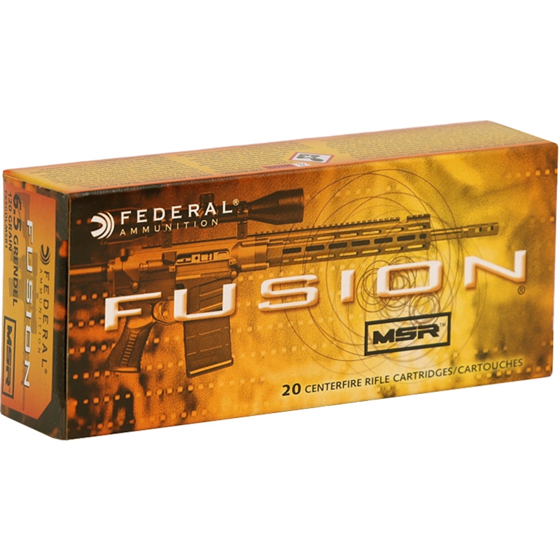 Federal Fusion MSR 6.5 Grendel Ammo 120 Grain Bonded Soft Point - F65GDLMSR1