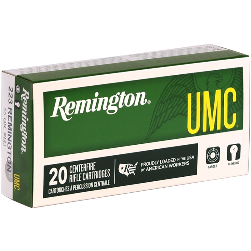 Remington UMC 223 Ammo 55 Grain Full Metal Jacket - L223R3
