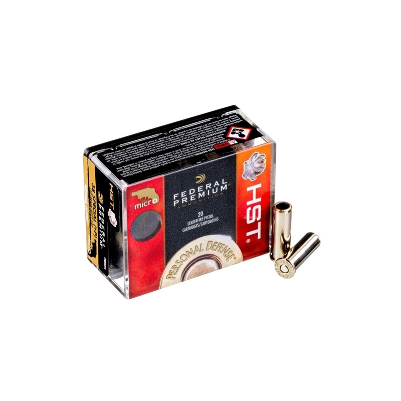 Federal Personal Defense Micro 38 Special Ammo +P 129 Gr HSTJHP