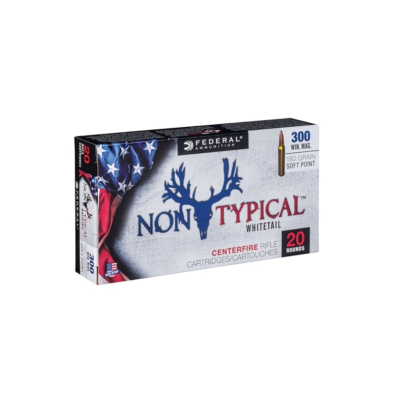 Federal Non-Typical 300 Winchester Magnum Ammo 180 Grain SP