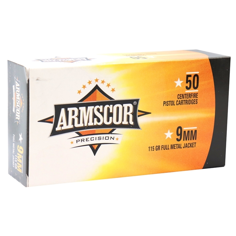 Armscor Precision 9mm Luger Ammo 115 Grain FMJ - Ammo Deals