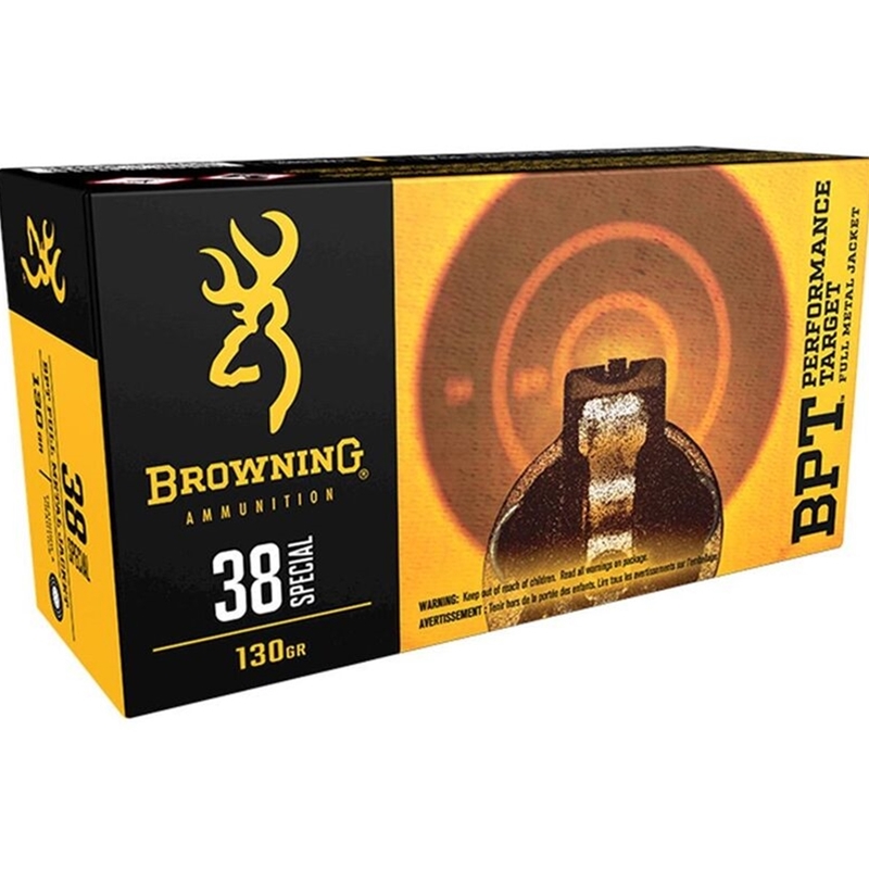 Browning 38 Special Ammo 130 Grain FMJ - Ammo Deals