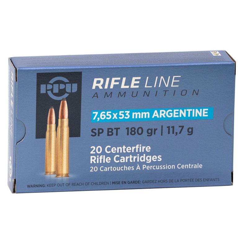 Prvi Partizan 7.65mm Argentine Mauser Ammo 180 Grain Soft Point