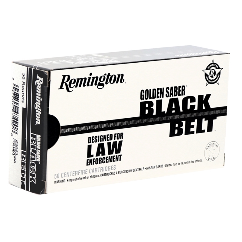 Remington Golden Saber Black Belt 9mm Luger Ammo 124 Grain BJHP