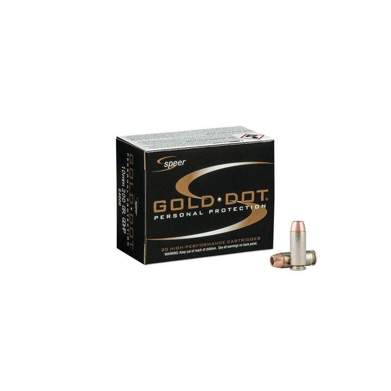 Speer Gold Dot 10mm AUTO Ammo 200 Grain Jacketed Hollow Point
