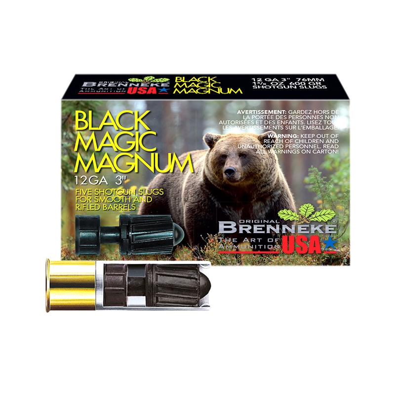 Brenneke USA Black Magic Magnum 12 Ga Ammo 3" 1-3/8 oz LR Slug