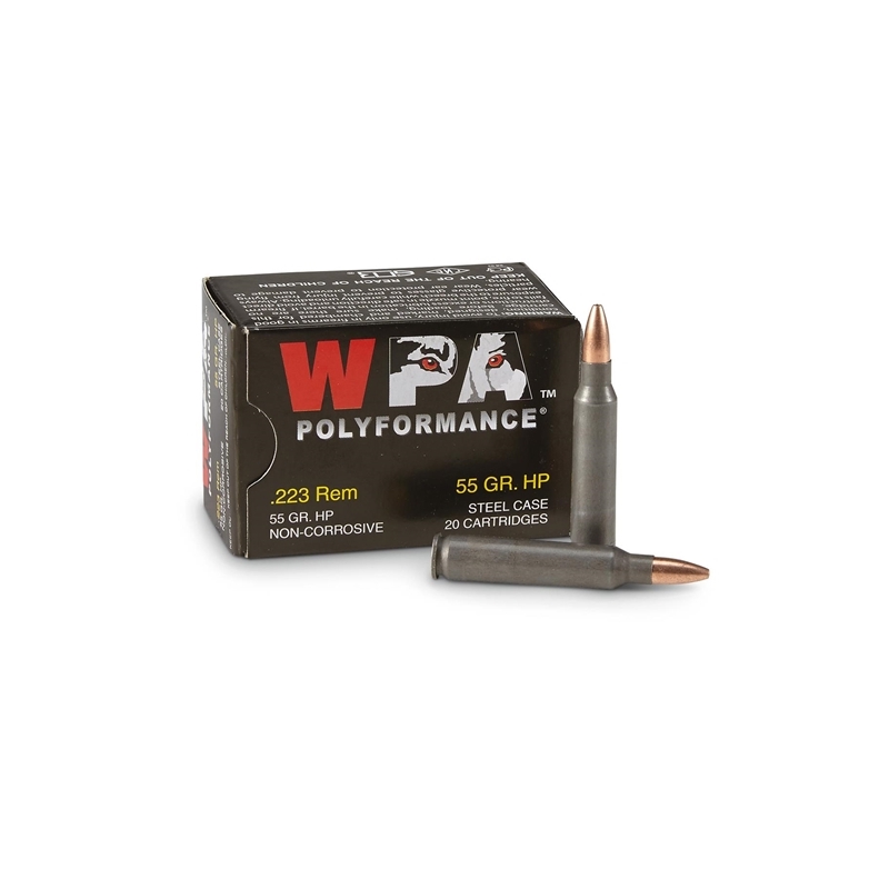 Wolf Performance 223 Remington Ammo 55 Grain Jacketed Hollow Point