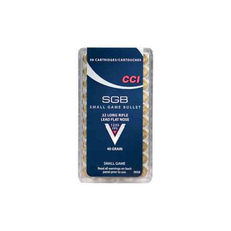 CCI SGB Small Game 22 Long Rifle Ammo 40 Grain LTC
