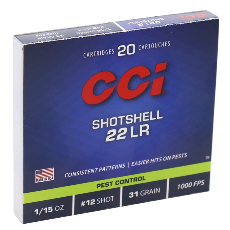 CCI 22 Long Rifle 31 Grain #12 Shotshell