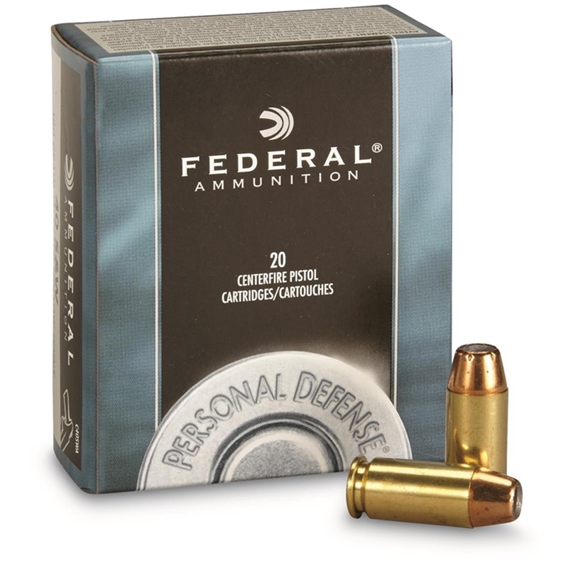 Federal Personal Defense 40 S&W Ammo 180 Grain JHP