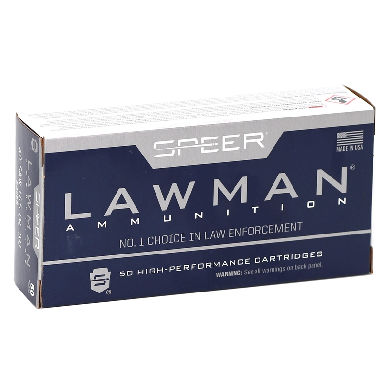 Speer Lawman 40 S&W Ammo 165 Grain Total Metal Jacket