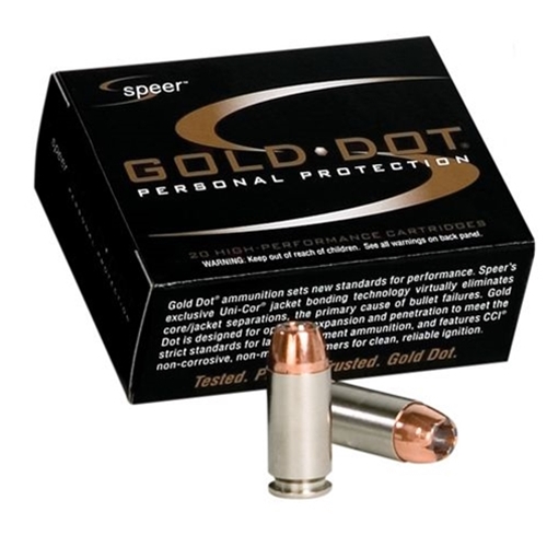 Speer Gold Dot 9mm Luger Ammo 147 Grain JHP.