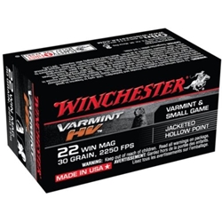 winchester-supreme-xpediter-ammunition-22-long-rifle-32-grain-copper-plated-lead-hollow-point-box-of-50||