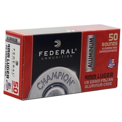 federal-champion-aluminum-9mm-luger-ammo-115-grain-fmj-cal9115||