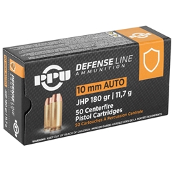 Prvi Partizan 10mm Auto Ammo 180 Grain Jacketed Hollow Point