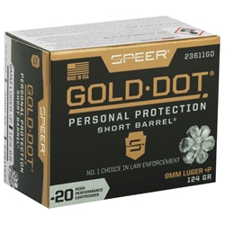 speer-gold-dot-short-barrel-9mm-luger-ammo-124-grain-jhp-23611gd||