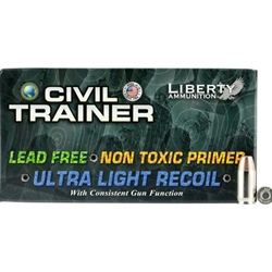 liberty-civil-trainer-380-acp-auto-ammo-65-grain-lead-free-frangible-latr380049||