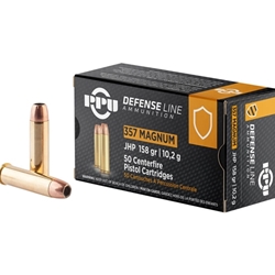 prvi-partizan-defense-line-357-magnum-ammo-158-grain-jacketed-hollow-point-ppd357||