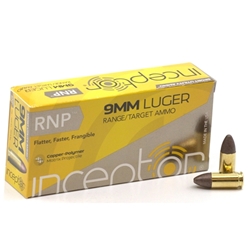 polycase-inceptor-sport-utility-9mm-luger-ammo-65-grain-rnp-frangible-lead-free-9rnpbrlug-50||