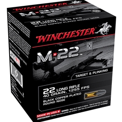 winchester-m-22-22-long-rifle-ammo-40-grain-black-plated-lead-round-nose-s22lrt||